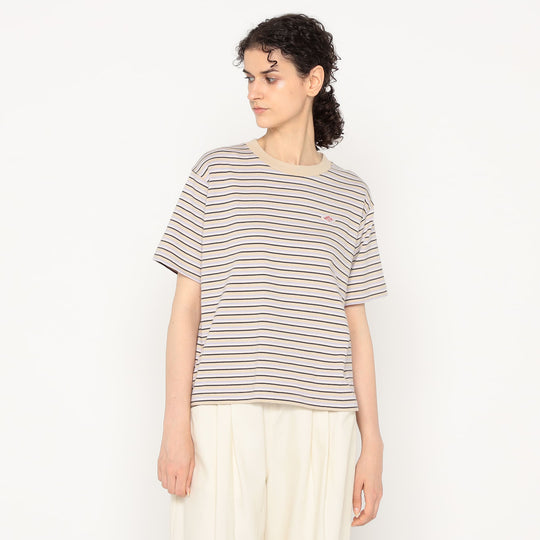 Women's Cotton Jersey Short T-shirt Stripe