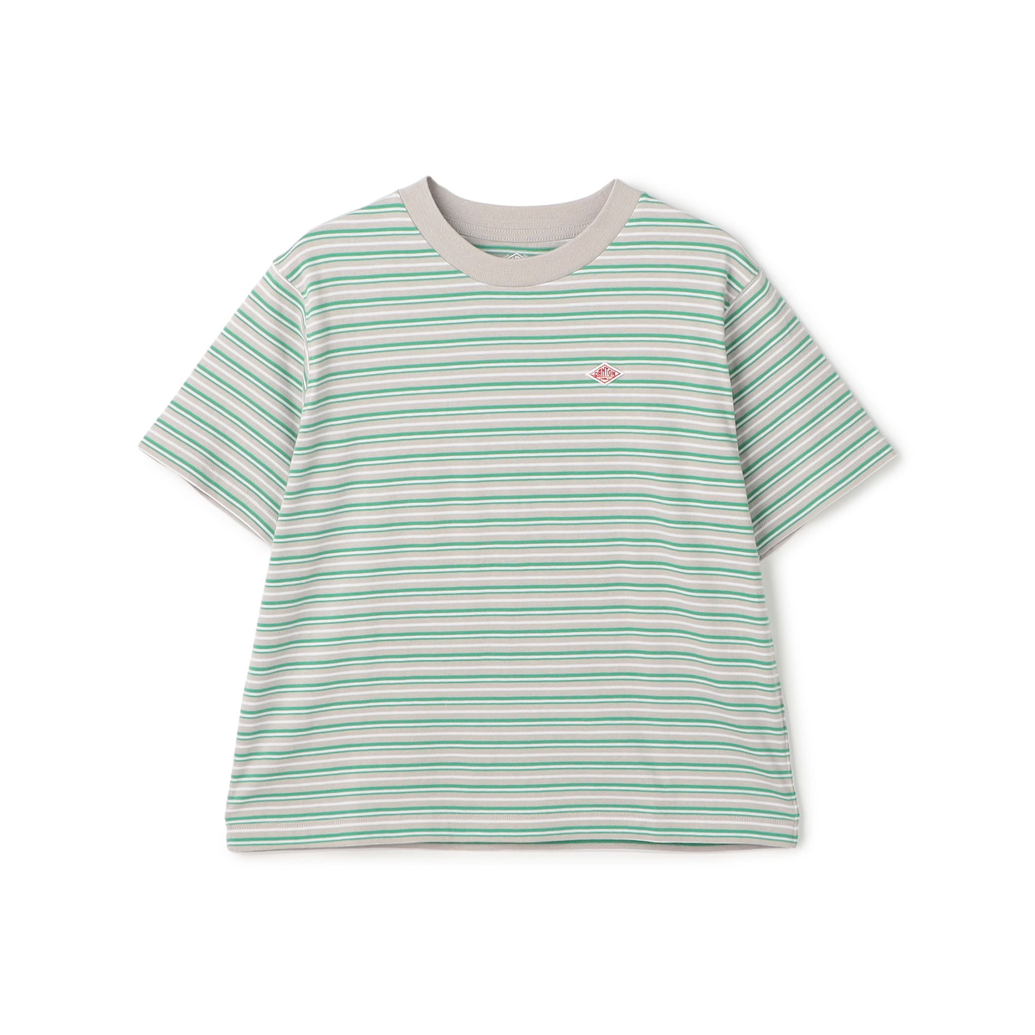 DANTON Women's Cotton Jersey Short T-shirt Stripe