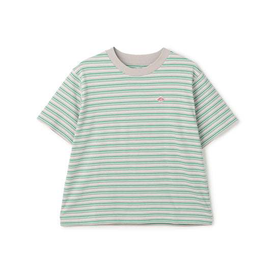 Women's Cotton Jersey Short T-shirt Stripe