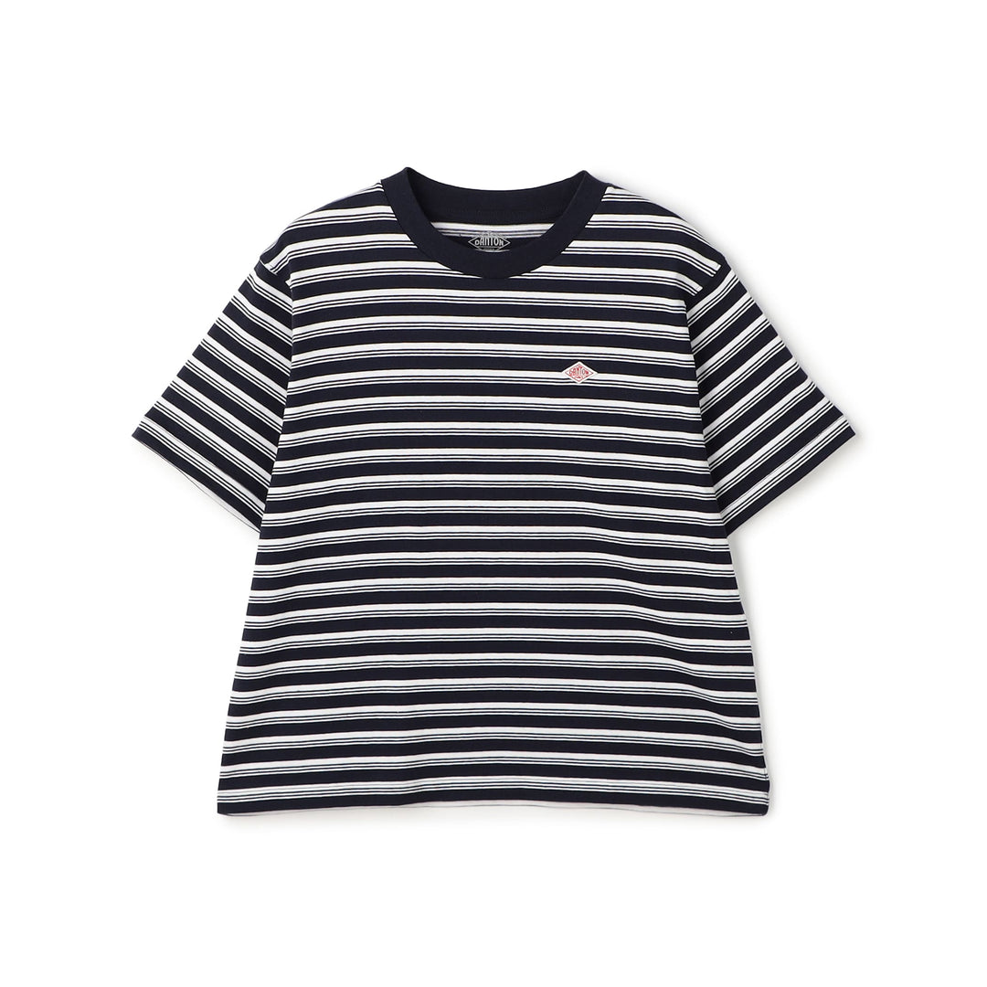 Women's Cotton Jersey Short T-shirt Stripe