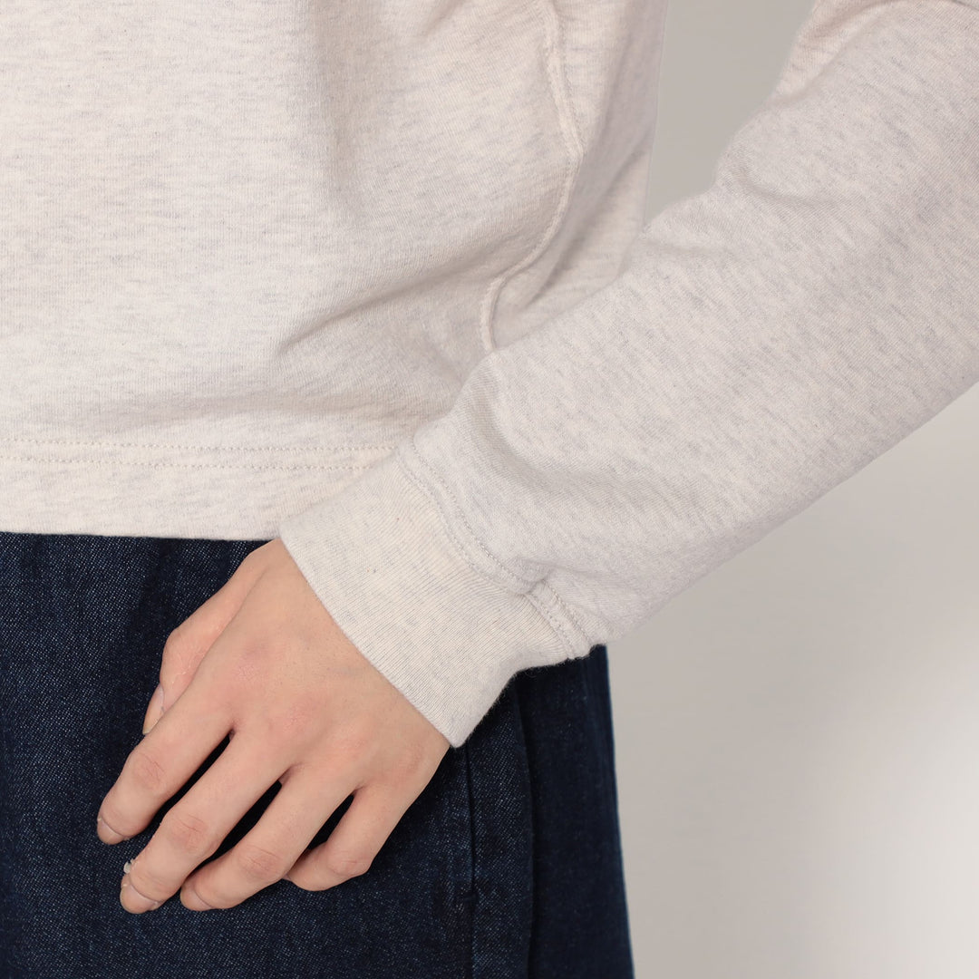 Women's Cotton Terry Crew Neck Cardigan