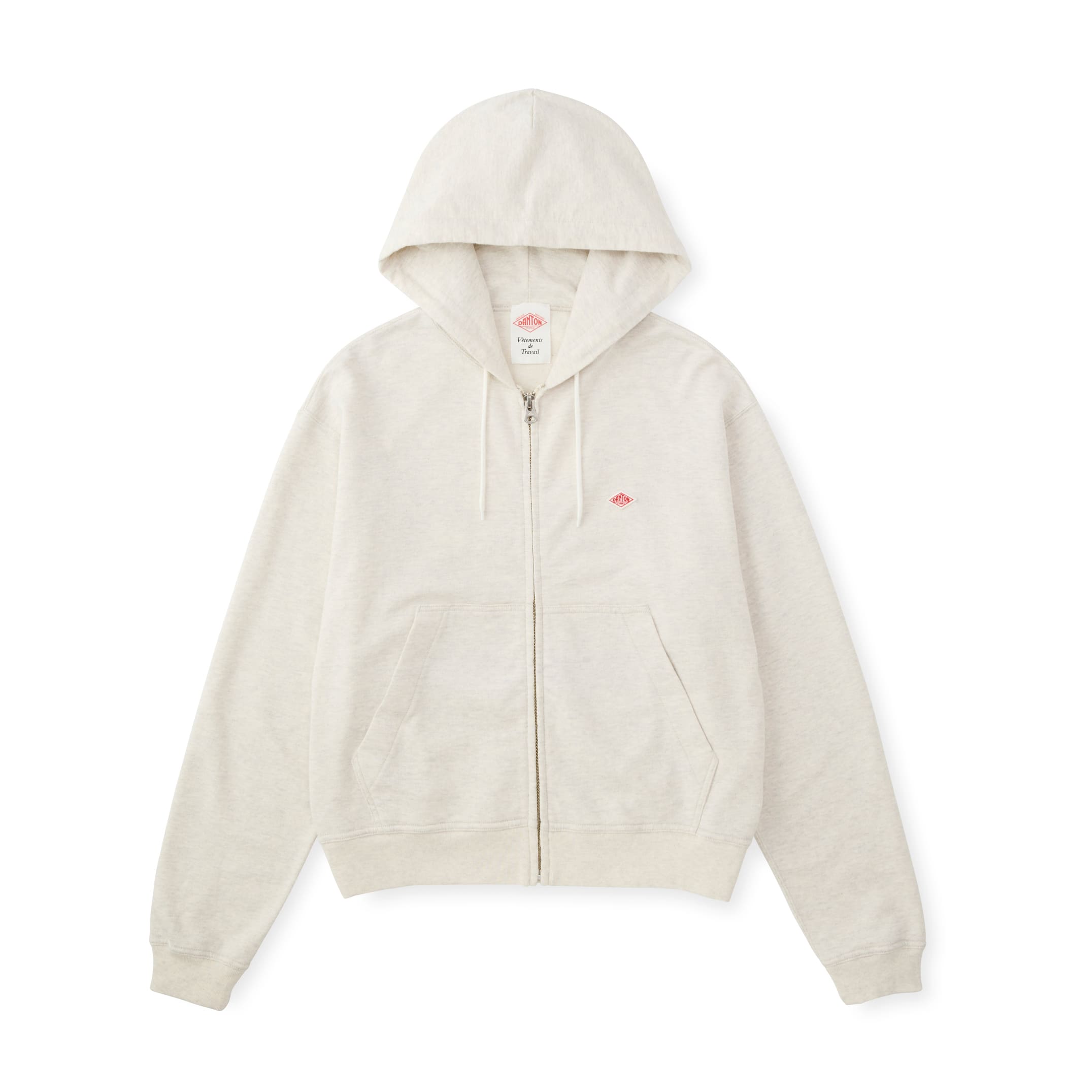 トップス DANTON / COTTON TERRY ZIP HOODIE DANTON Women's Cotton Terry Zip Hoodie