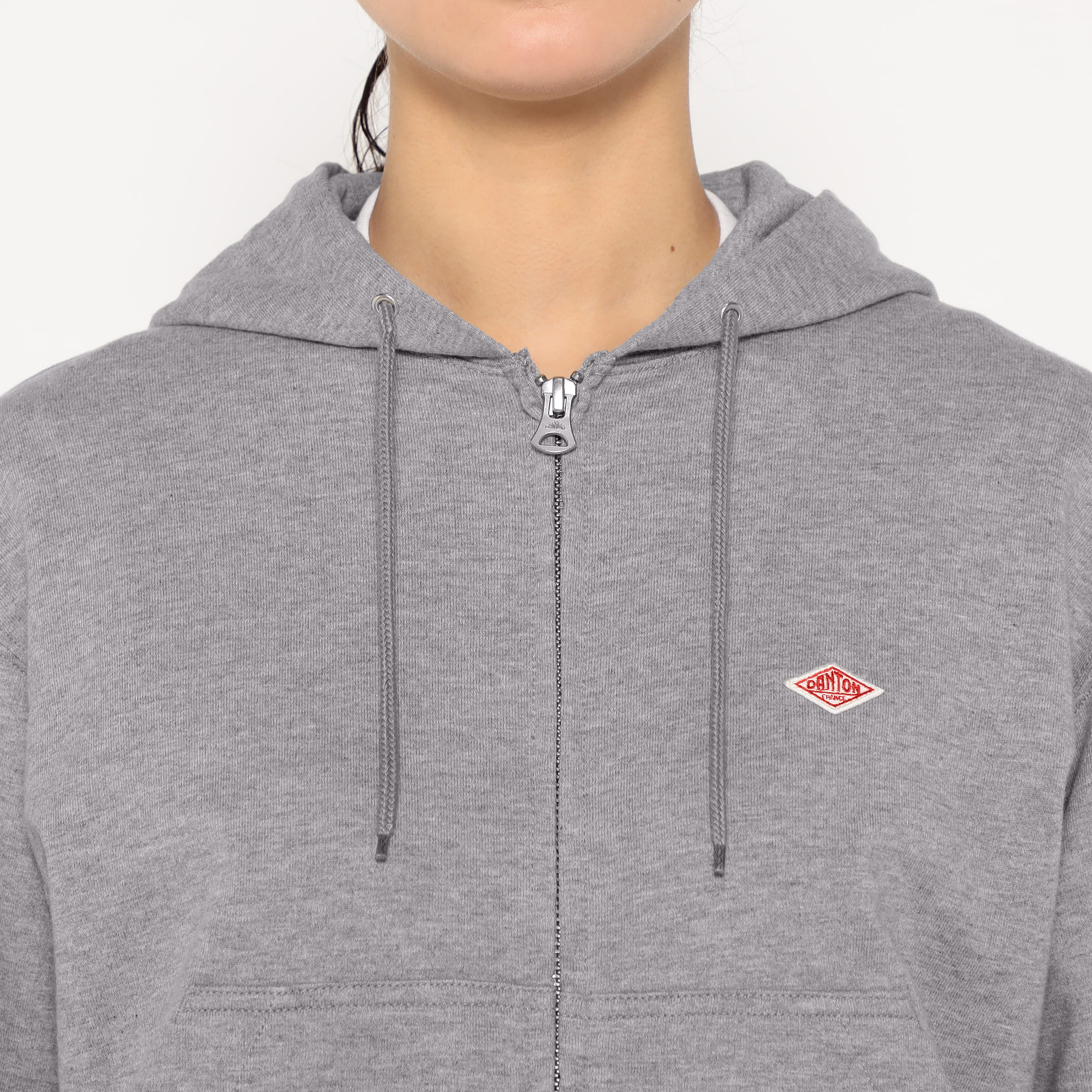 トップス DANTON / COTTON TERRY ZIP HOODIE DANTON Women's Cotton Terry Zip Hoodie