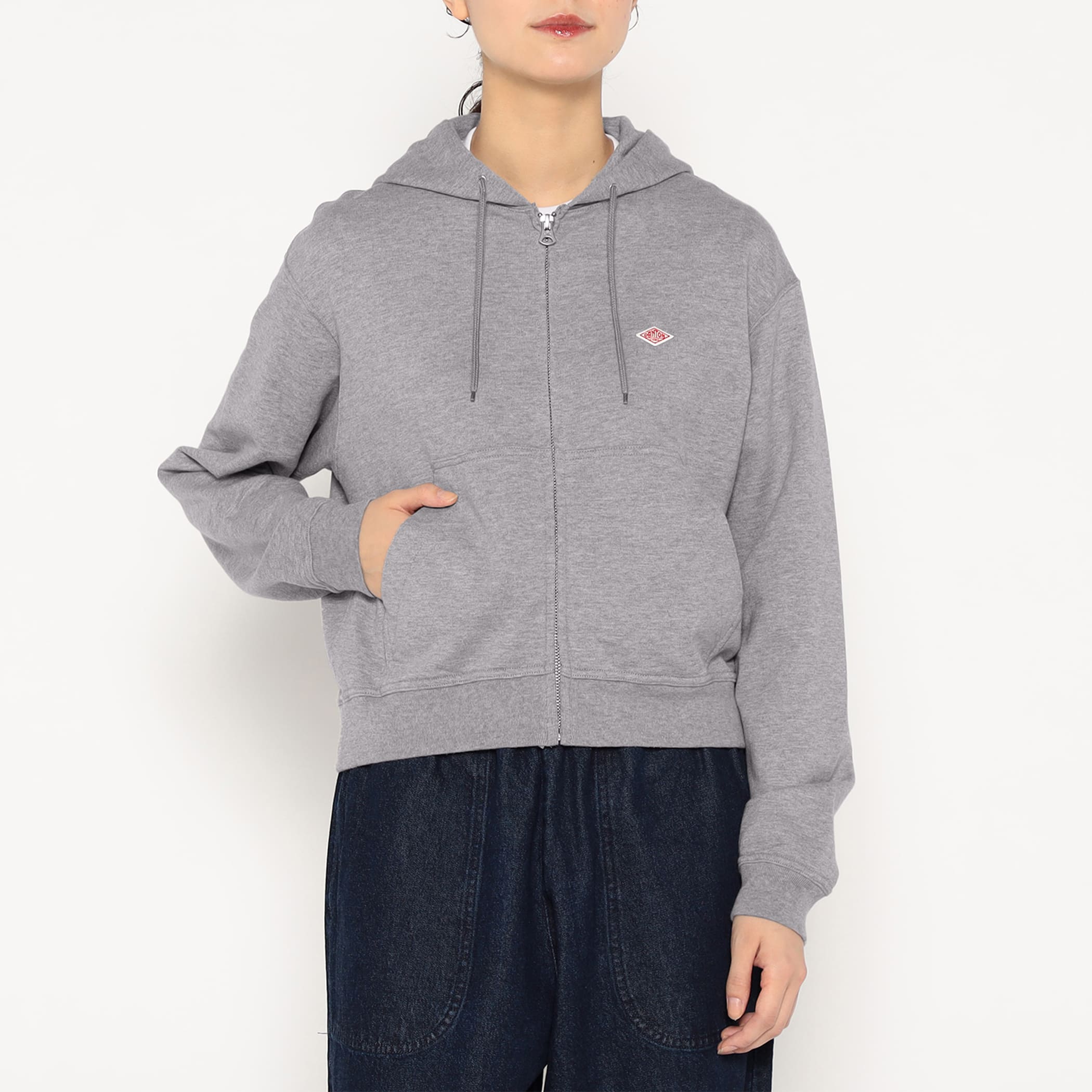 DANTON Women's Cotton Terry Zip Hoodie