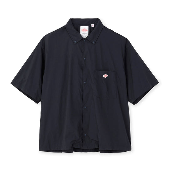 Women's Typewriter Short Sleeve Button-Down Shirt