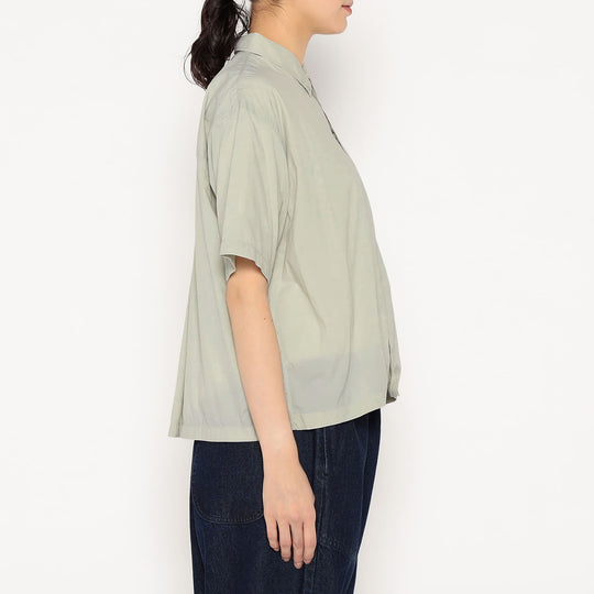 Women's Typewriter Short Sleeve Button-Down Shirt