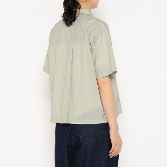 Women's Typewriter Short Sleeve Button-Down Shirt