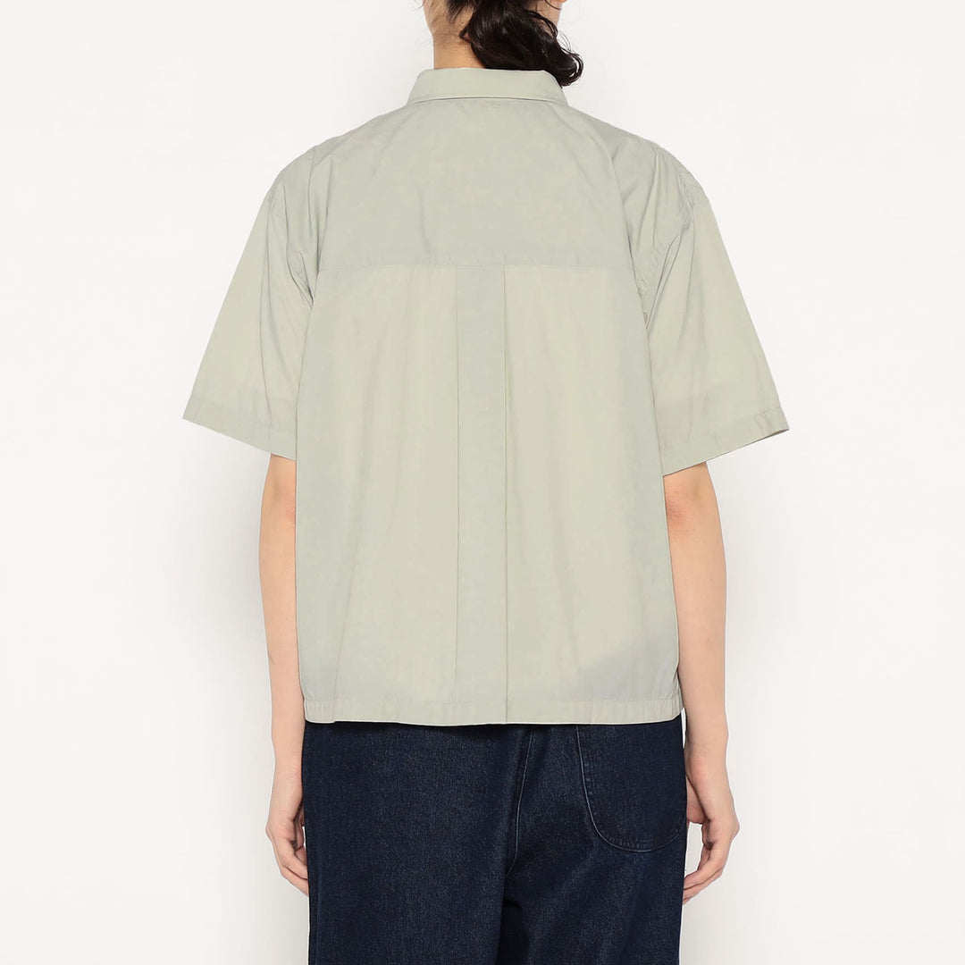 Women's Typewriter Short Sleeve Button-Down Shirt