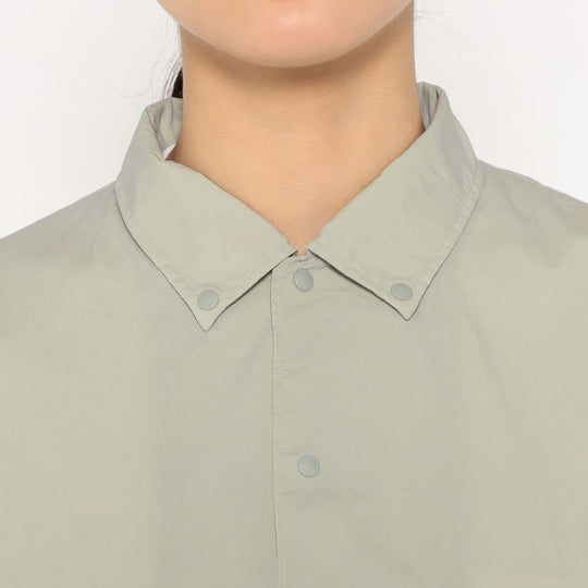 Women's Typewriter Short Sleeve Button-Down Shirt