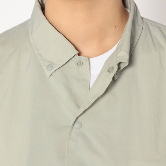Women's Typewriter Short Sleeve Button-Down Shirt