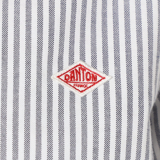 Women's Oxford Band Collar Shirt Pattern