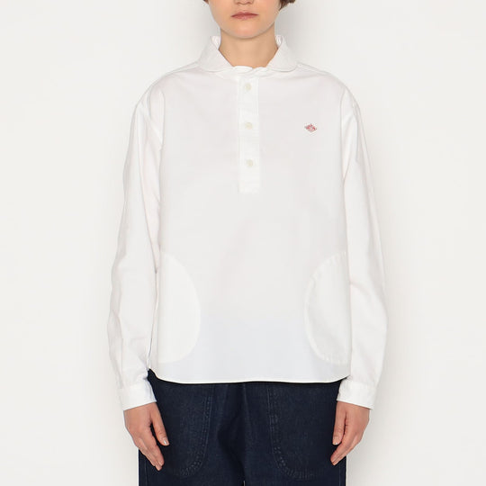 Women's Oxford Round Collar Pullover Shirt