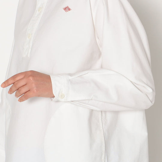 Women's Oxford Round Collar Pullover Shirt