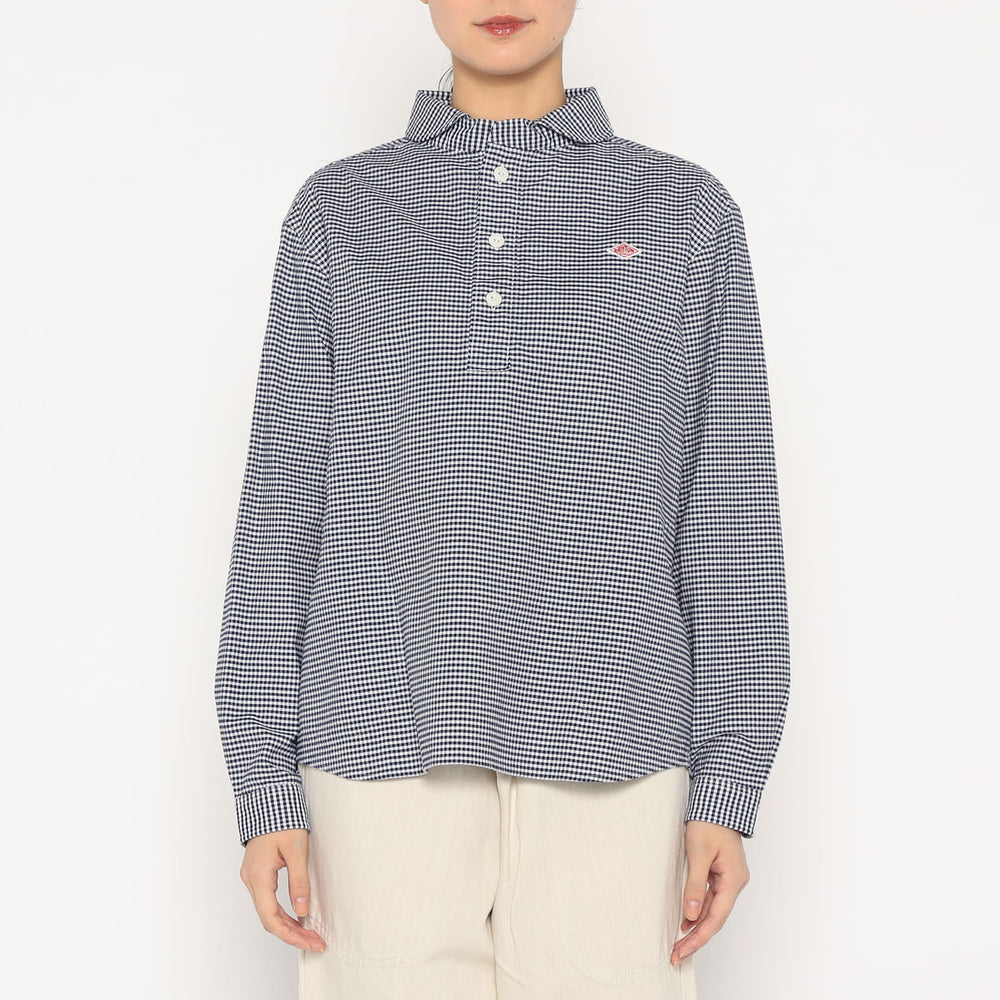 Women's Oxford Round Collar Pullover Shirt Pattern