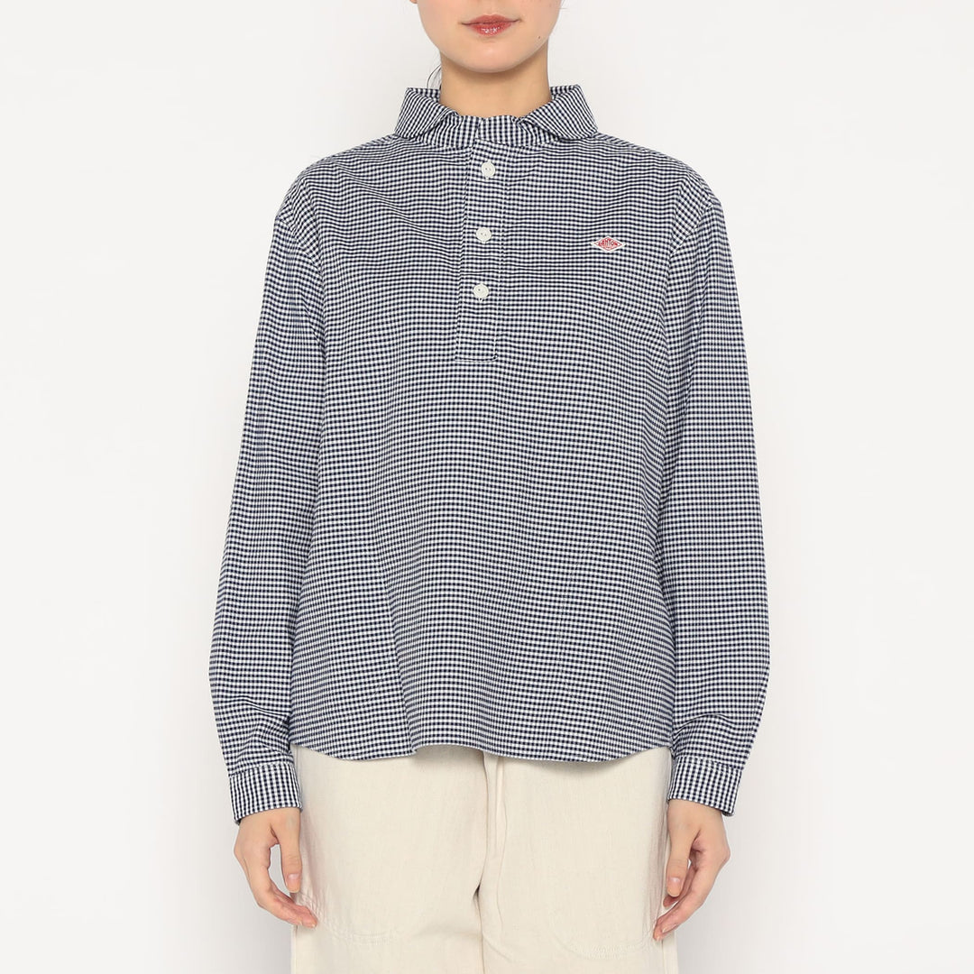 Women's Oxford Round Collar Pullover Shirt Pattern