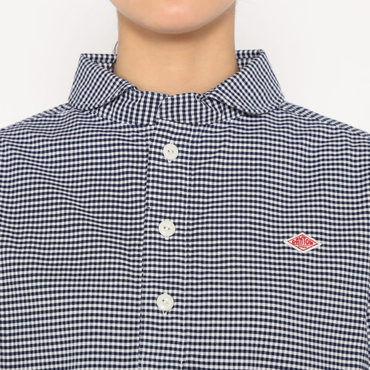 Women's Oxford Round Collar Pullover Shirt Pattern