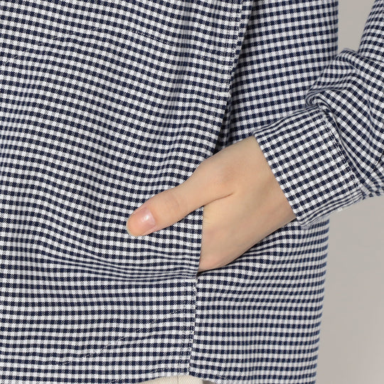 Women's Oxford Round Collar Pullover Shirt Pattern