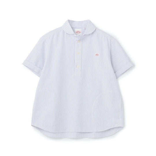 Women's Oxford Round Collar Short Sleeve Pullover Shirt Pattern