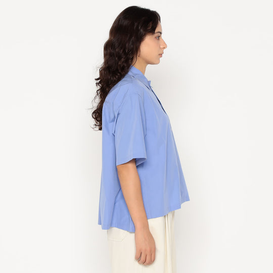 Women's Cotton Poplin Half Sleeve Shirt