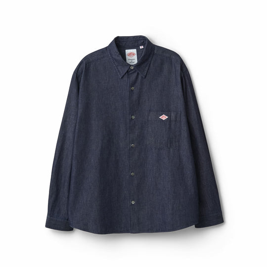 Women's Denim Dungaree Classic Collar Shirt