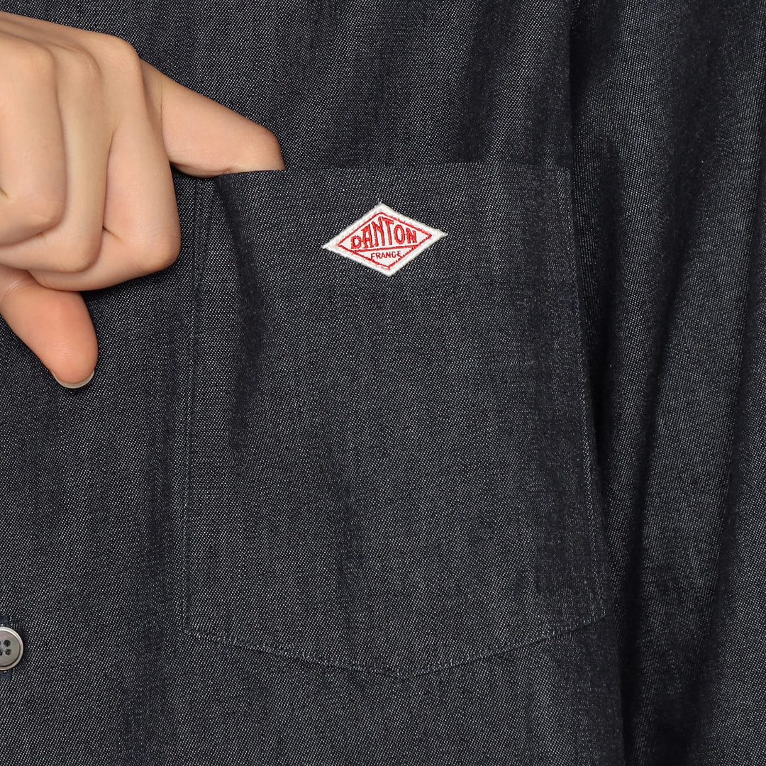 Women's Denim Dungaree Classic Collar Shirt