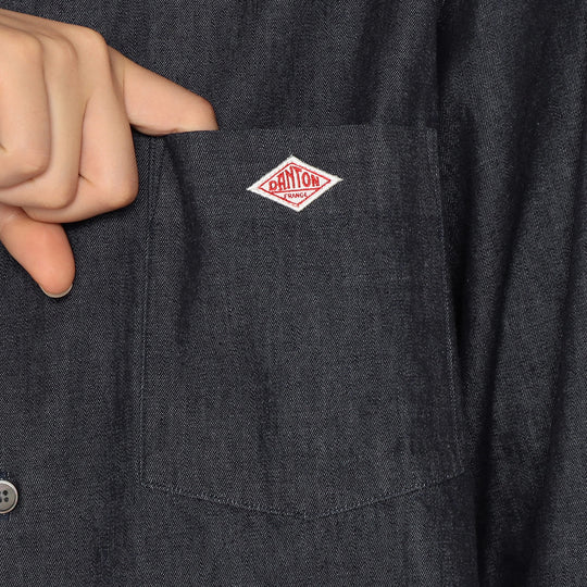 Women's Denim Dungaree Classic Collar Shirt