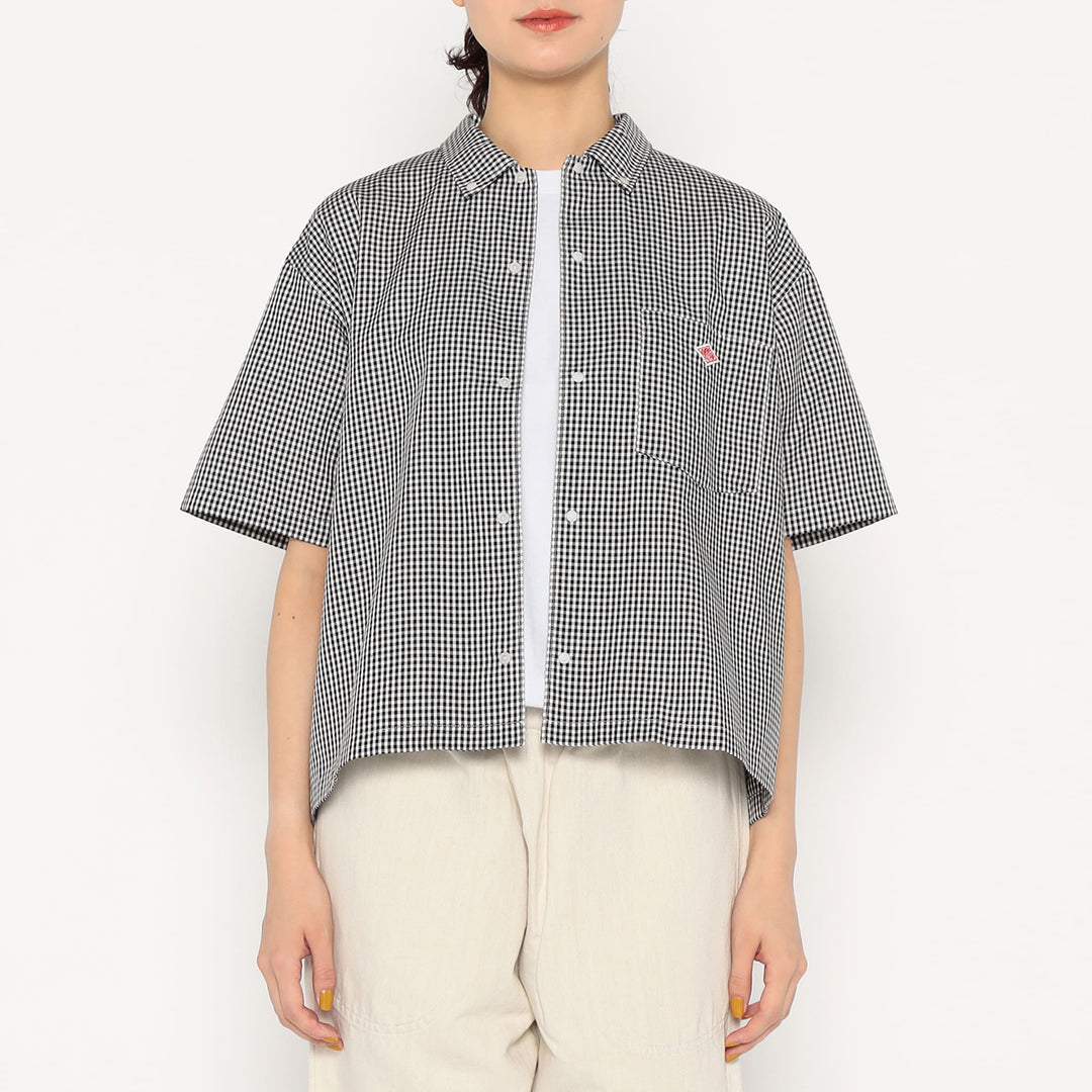 Women's Oxford Short Sleeve Button-Down Shirt