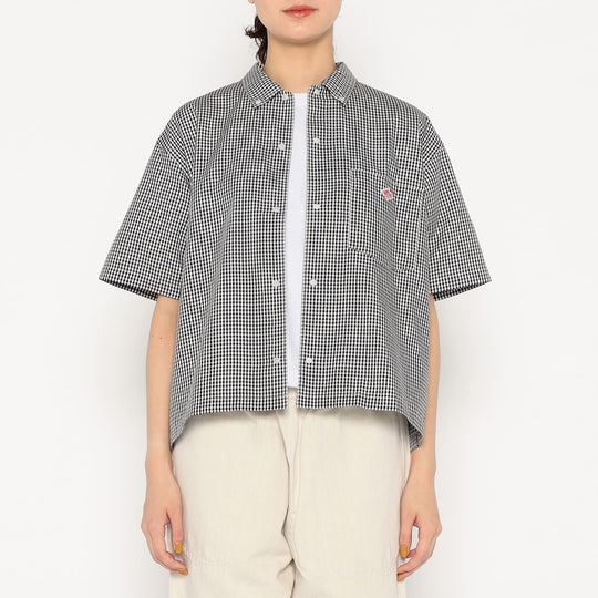 Women's Oxford Short Sleeve Button-Down Shirt