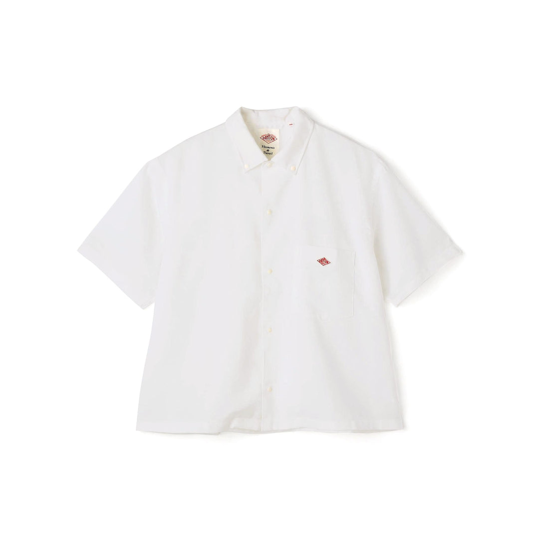 Women's Oxford Short Sleeve Button-Down Shirt
