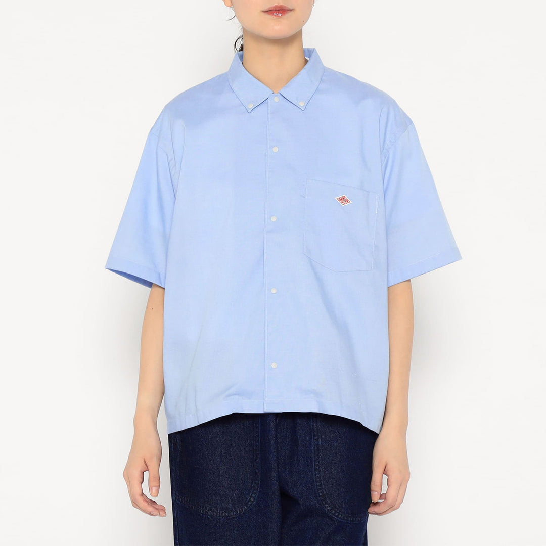 Women's Oxford Short Sleeve Button-Down Shirt