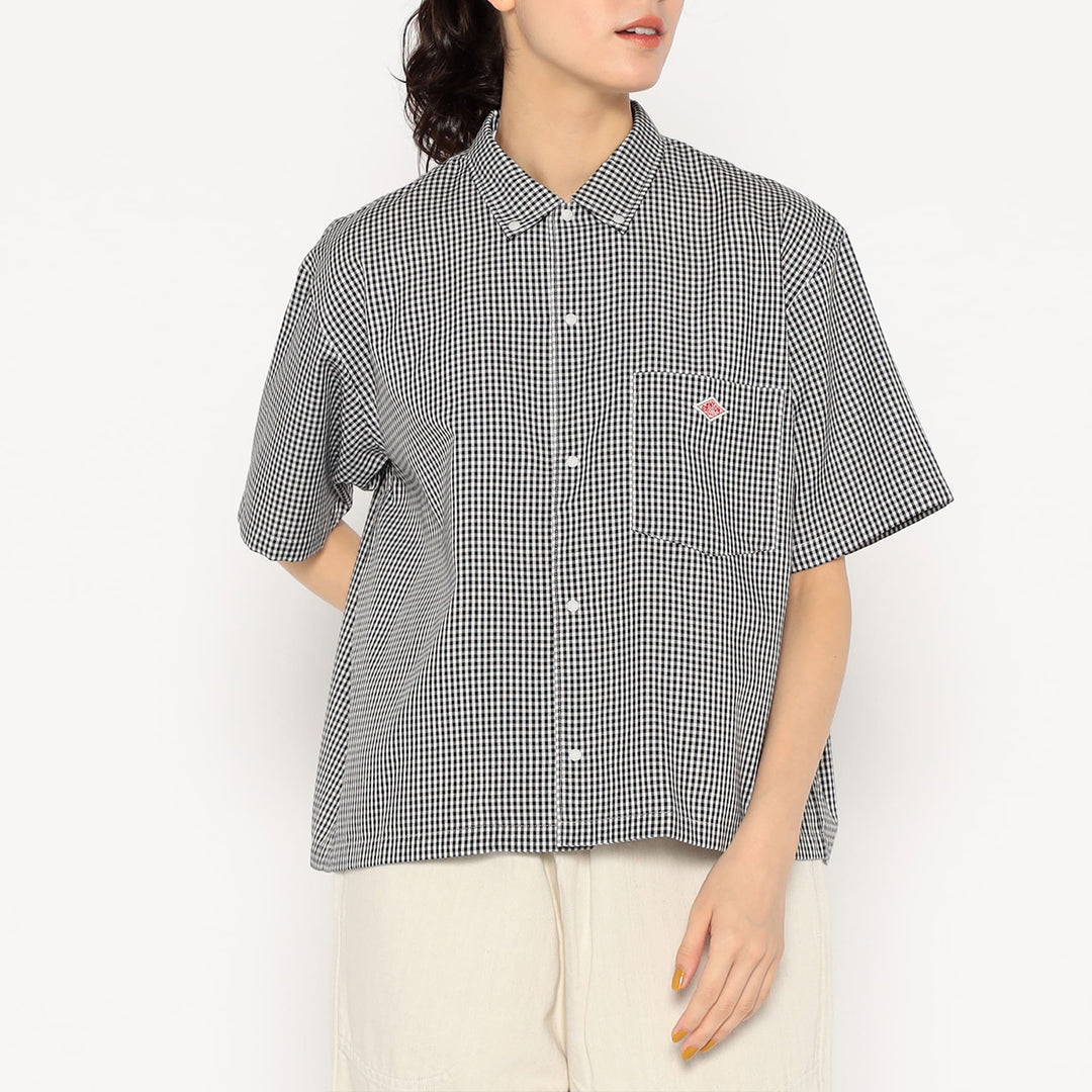Women's Oxford Short Sleeve Button-Down Shirt