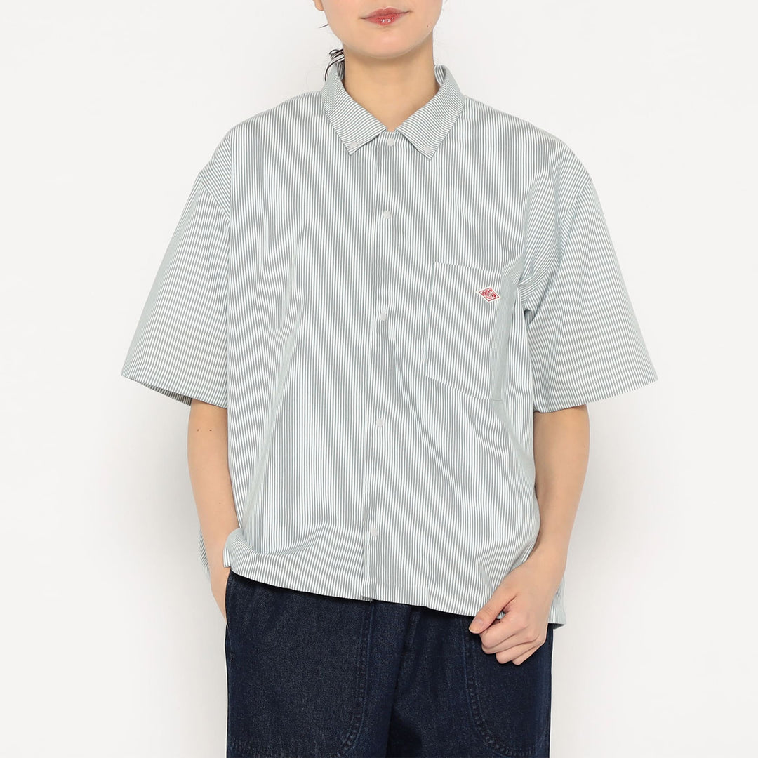 Women's Oxford Short Sleeve Button-Down Shirt