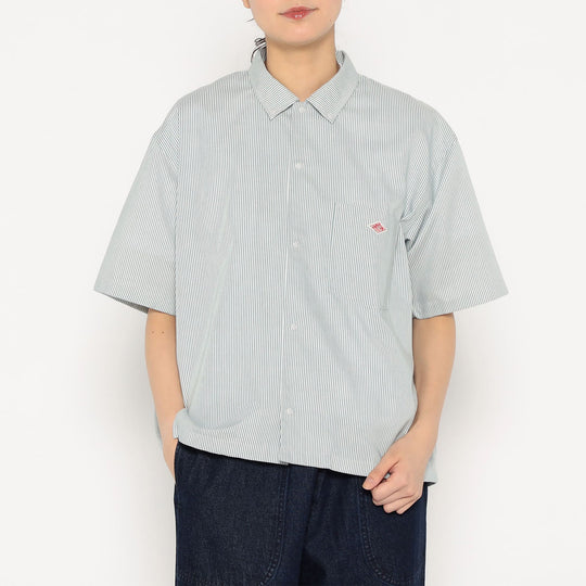Women's Oxford Short Sleeve Button-Down Shirt