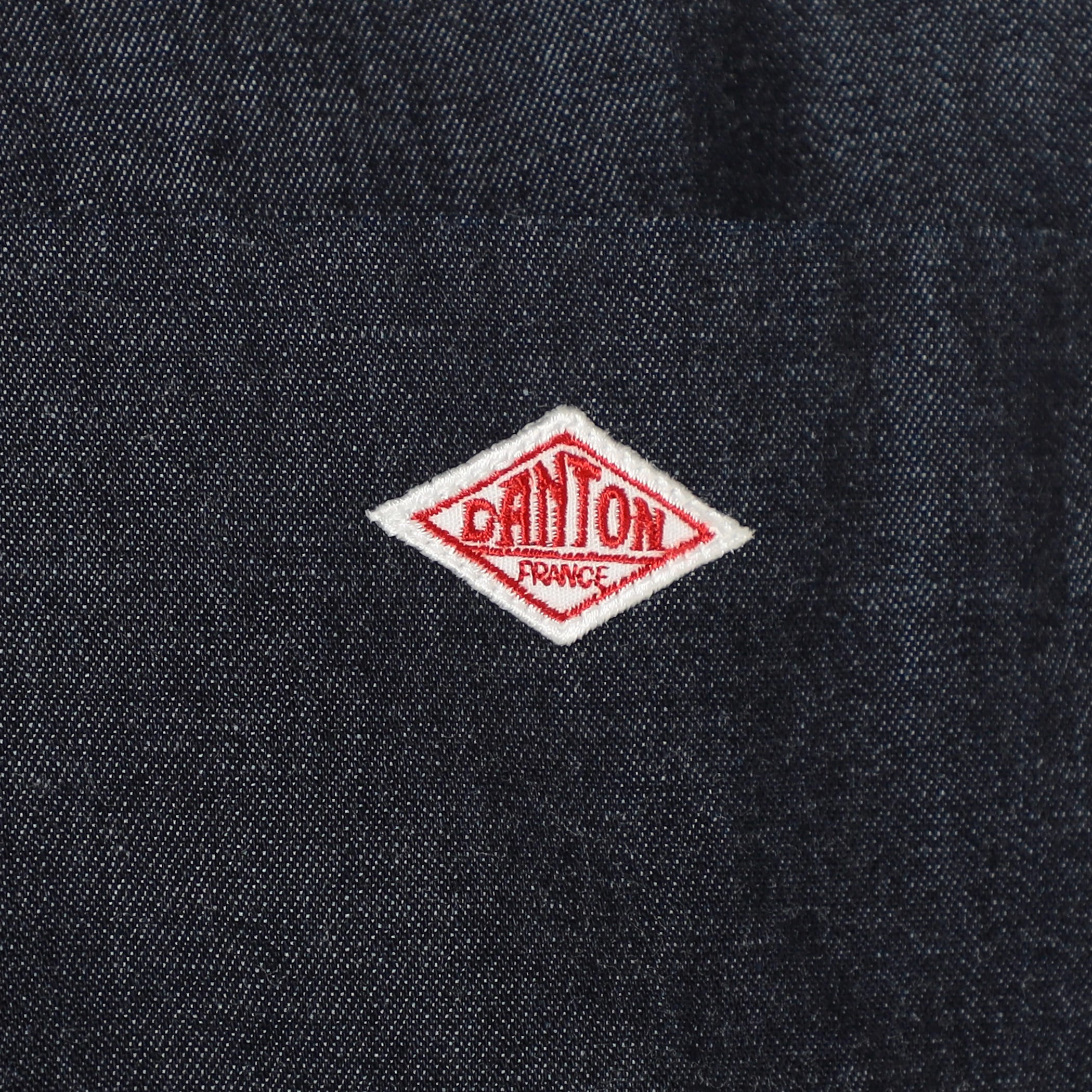DANTON Women's Denim Dungaree Short Sleeve B.D Shirt