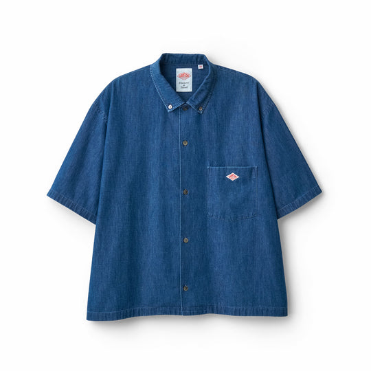 Women's Denim Dungaree Short Sleeve B.D Shirt