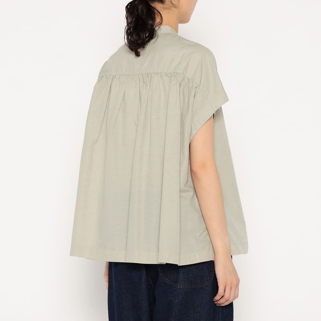 Women's Cotton Linen Slub Sleeveless Shirt