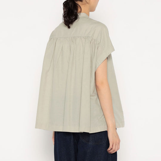 Women's Cotton Linen Slub Sleeveless Shirt
