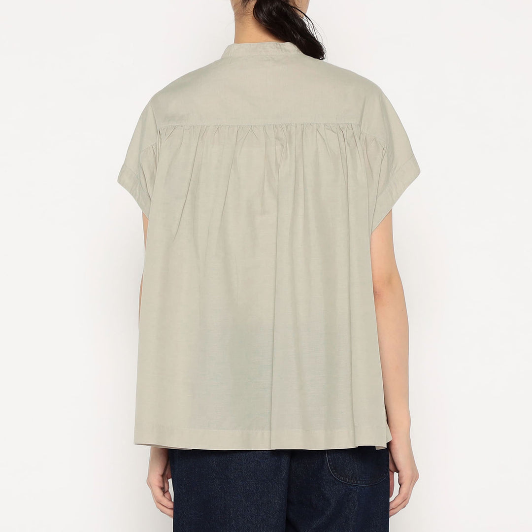 Women's Cotton Linen Slub Sleeveless Shirt