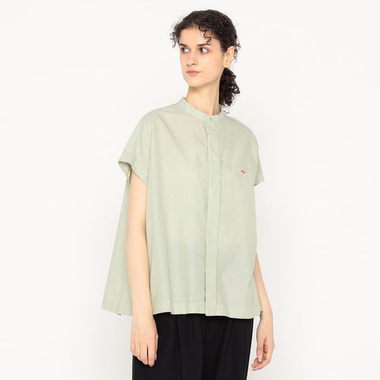 Women's Cotton Linen Slub Sleeveless Shirt