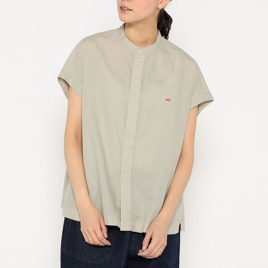 Women's Cotton Linen Slub Sleeveless Shirt