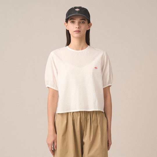 Women's Seersucker Pullover Blouse