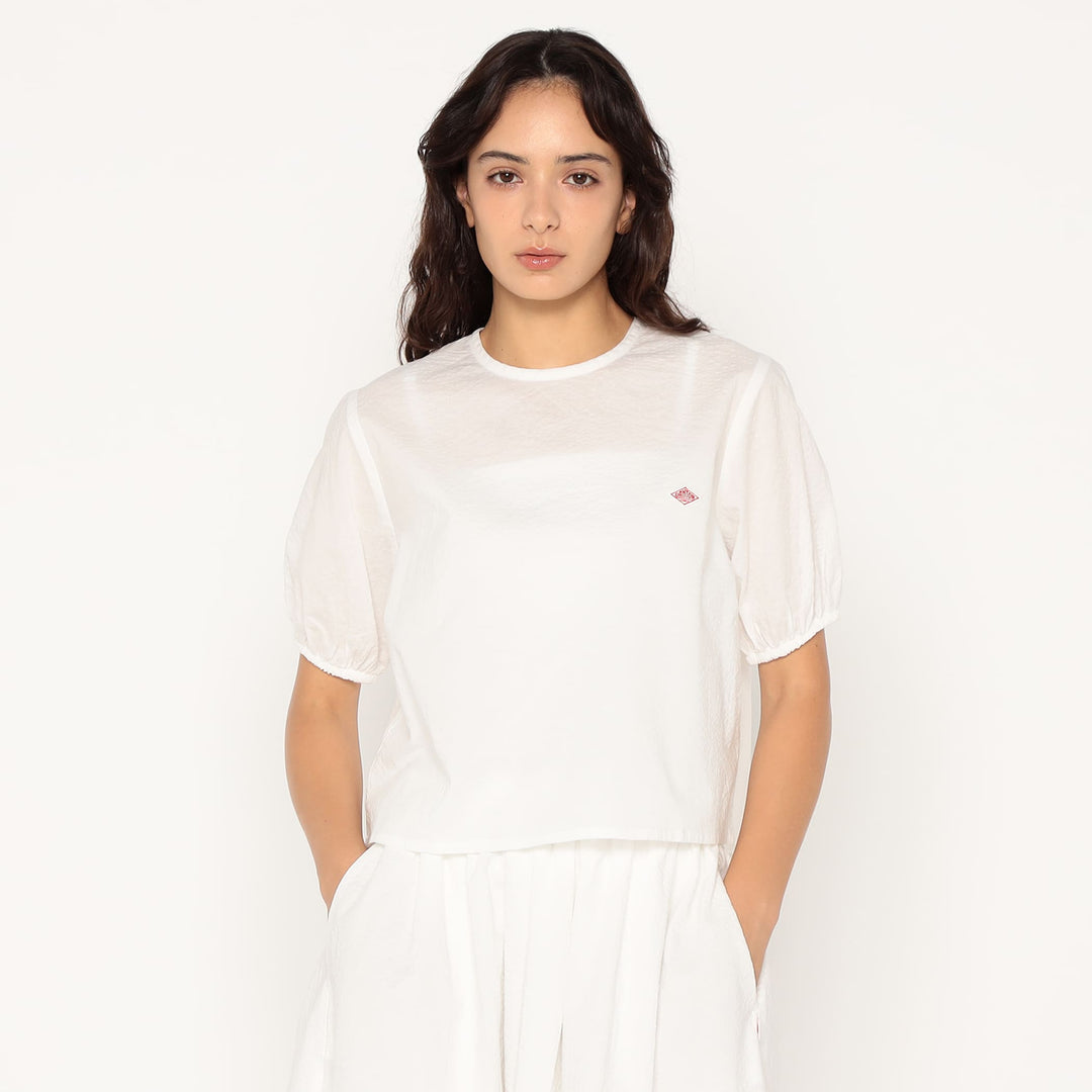 Women's Seersucker Pullover Blouse