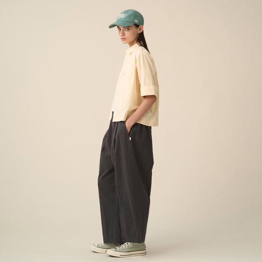 Women's C/N Twill Double Pleated Easy Pants