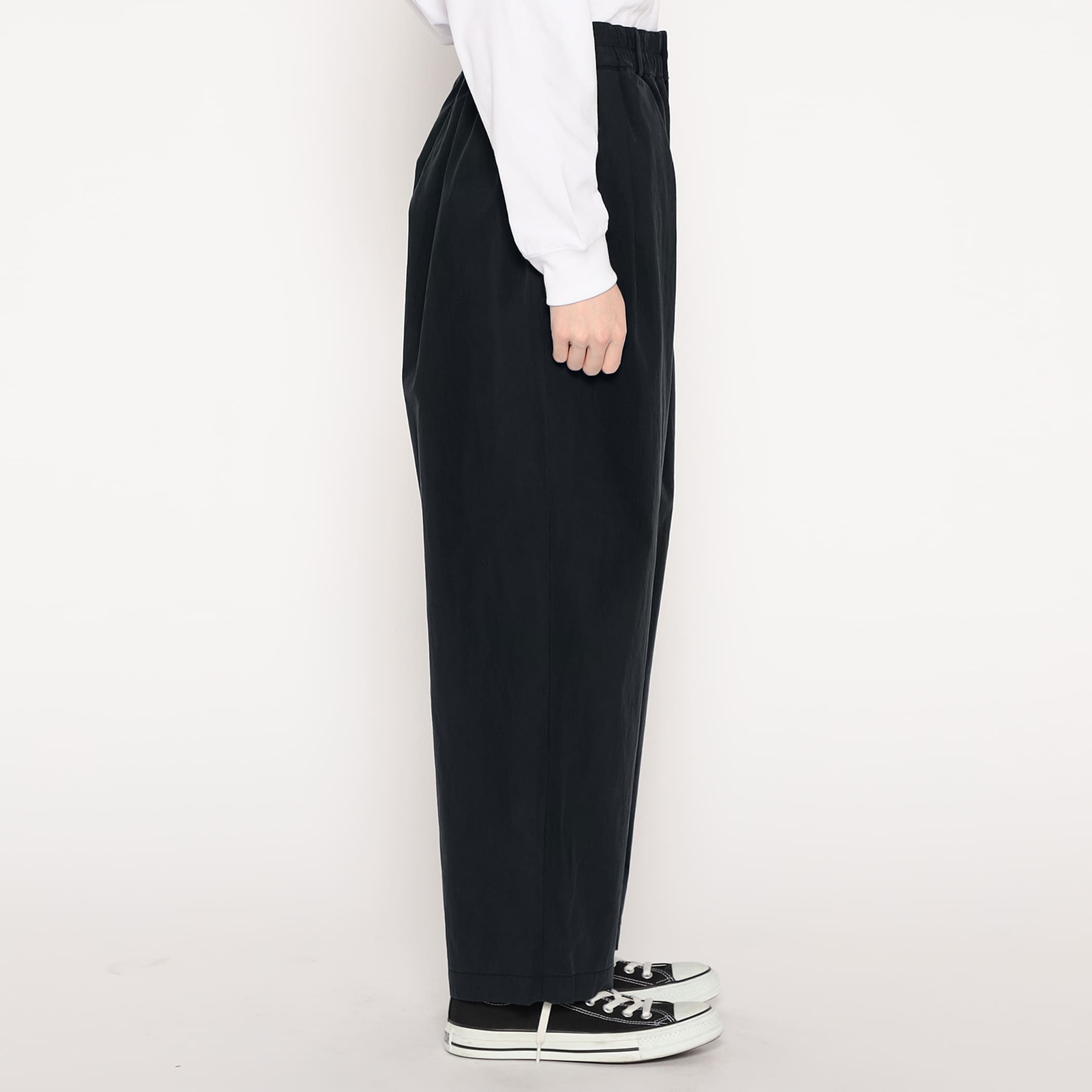 DANTON Women's C/N Twill Double Pleated Easy Pants