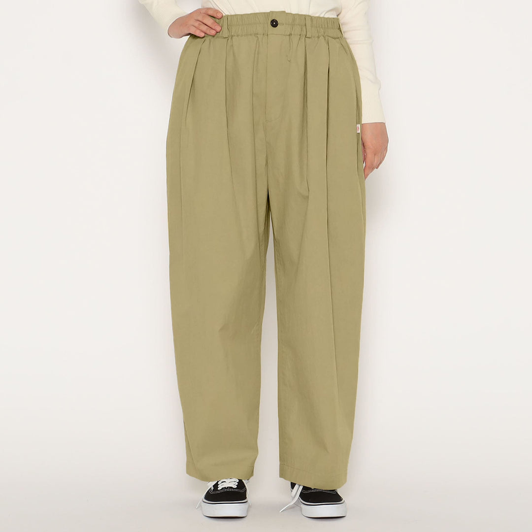 Women's C/N Twill Double Pleated Easy Pants