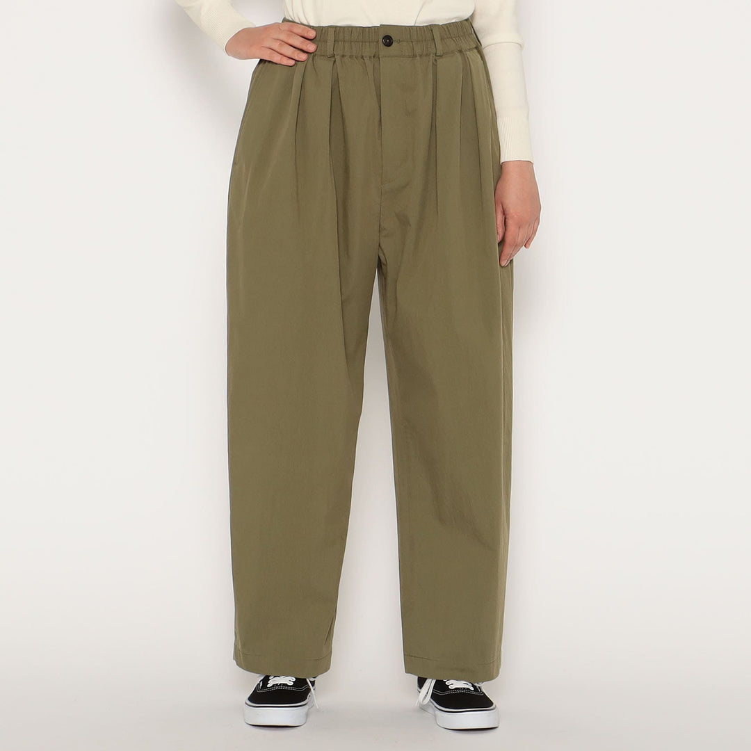 Women's C/N Twill Double Pleated Easy Pants