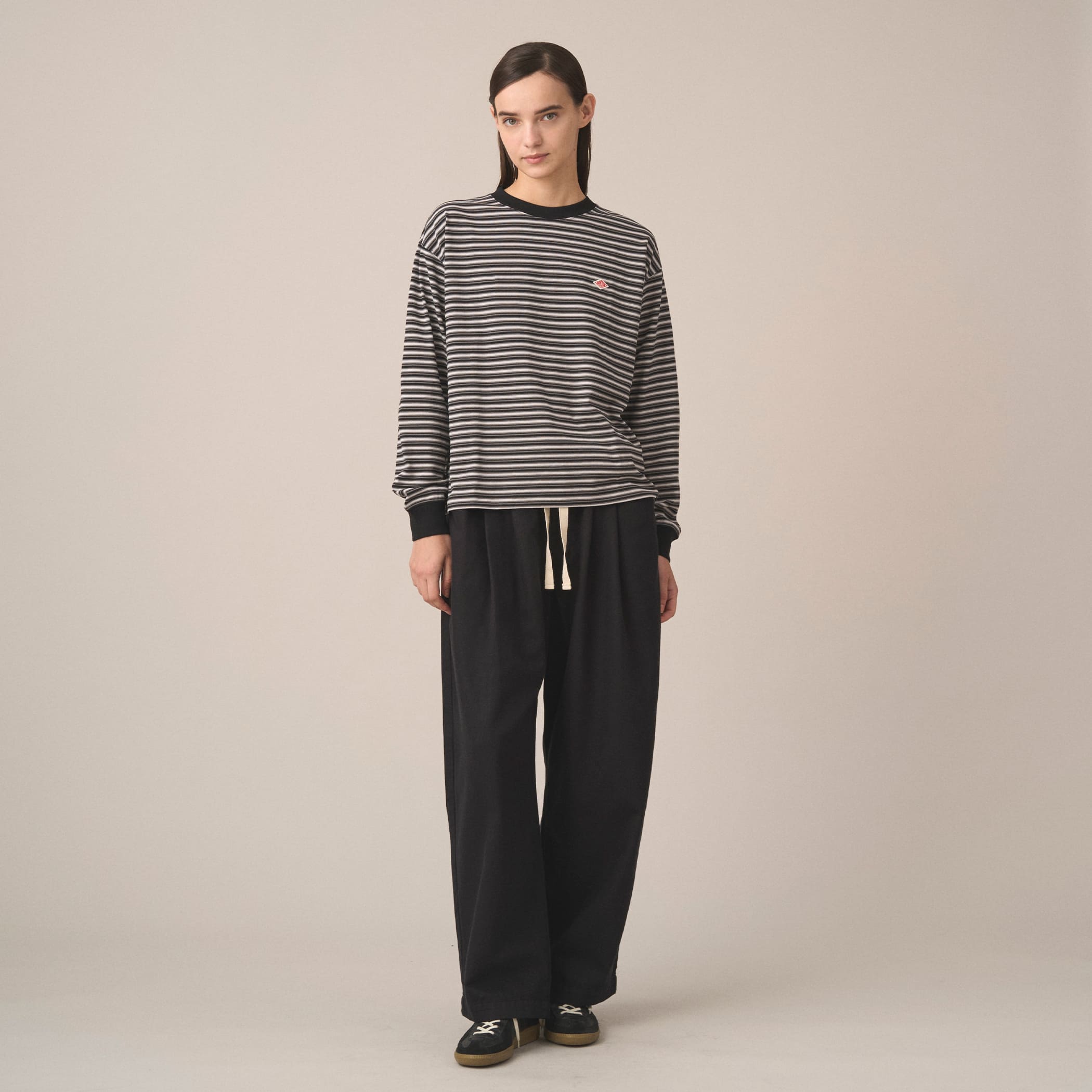 DANTON Women's Lightweight Twill 2tuck Easy Pants