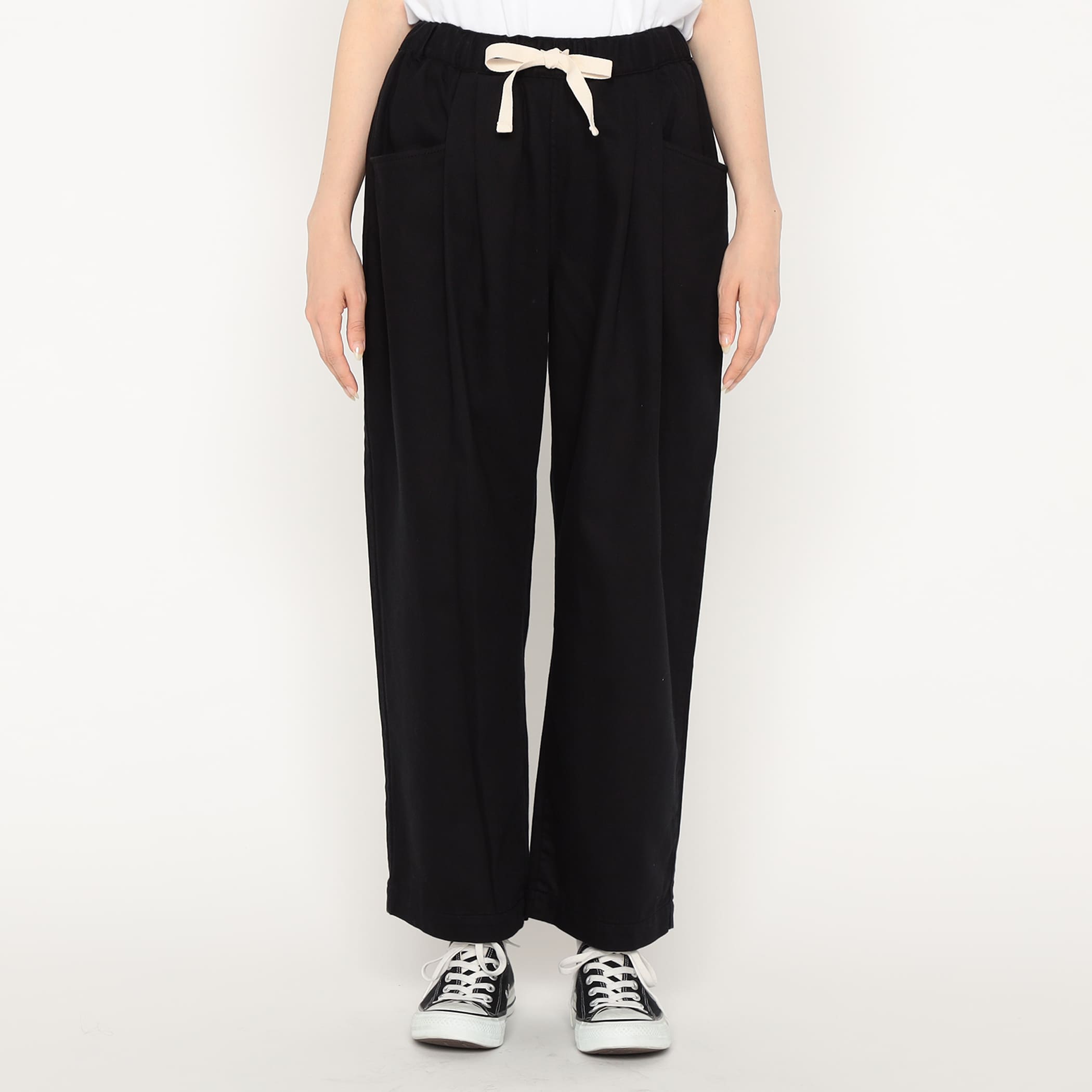 DANTON Women's Lightweight Twill 2tuck Easy Pants