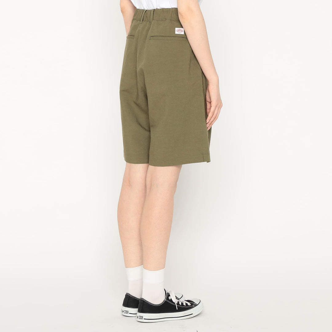 Women's Linen-Blend Double Pleated Shorts