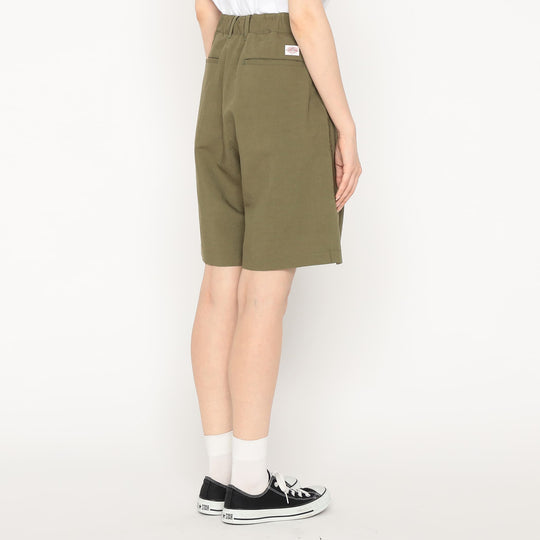 Women's Linen-Blend Double Pleated Shorts